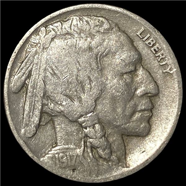 1917-D Buffalo Nickel NEARLY UNCIRCULATED