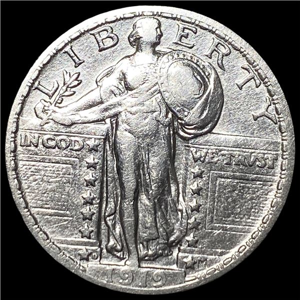 1919-D Silver Standing Liberty Quarter CLOSELY UNCIRCULATED