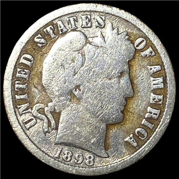 1898-O Silver Barber Dime NICELY CIRCULATED