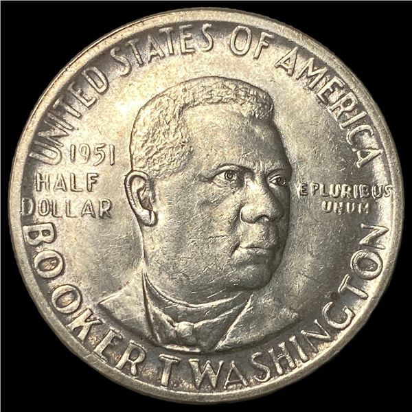 1951 Silver Half Dollar Booker T. Washington GEM BU