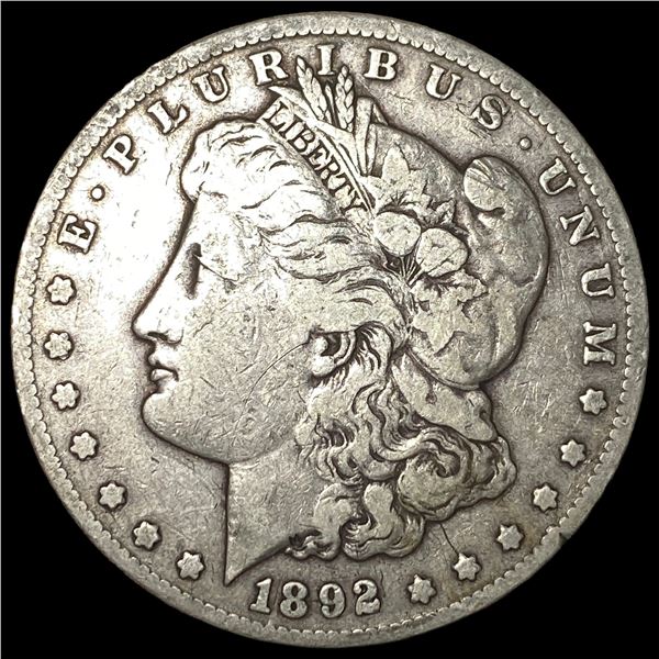 1892-CC Silver Morgan Dollar LIGHTLY CIRCULATED