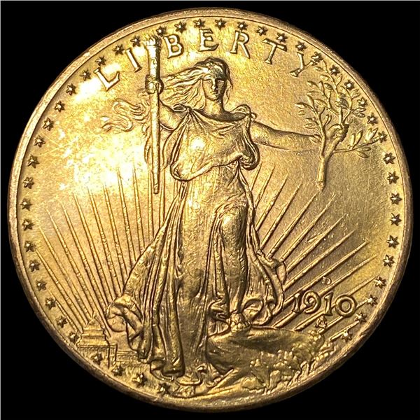 1910-D Gold $20 Saint-Gaudens Double Eagle UNCIRCULATED