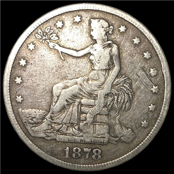 1878-S Silver Trade Dollar LIGHTLY CIRCULATED