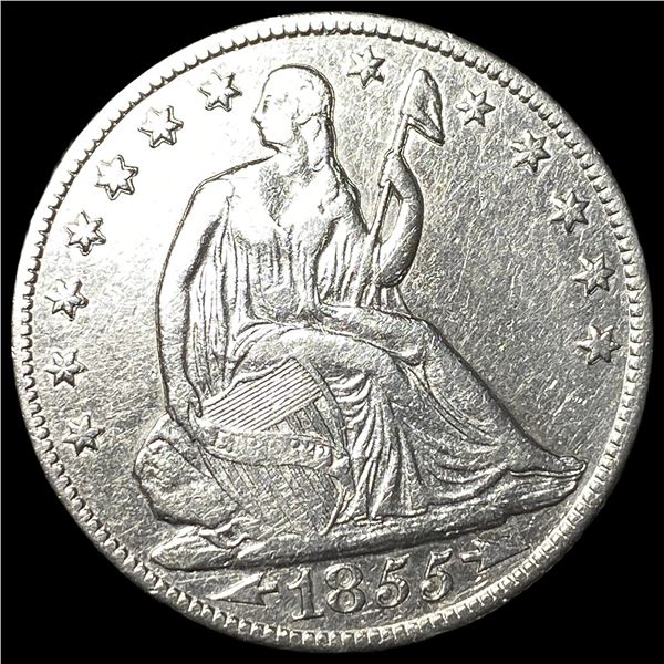 1855-O Silver Seated Liberty Half Dollar UNCIRCULATED
