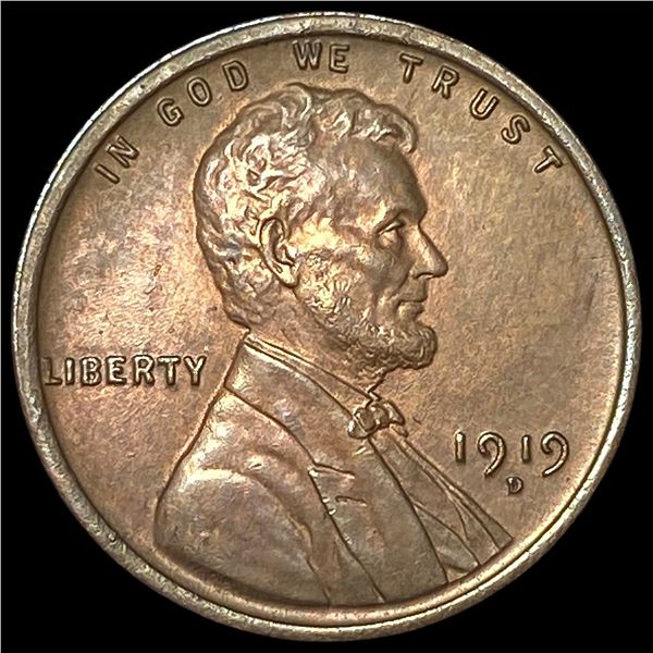 1919-D Lincoln Wheat Cent CHOICE BU