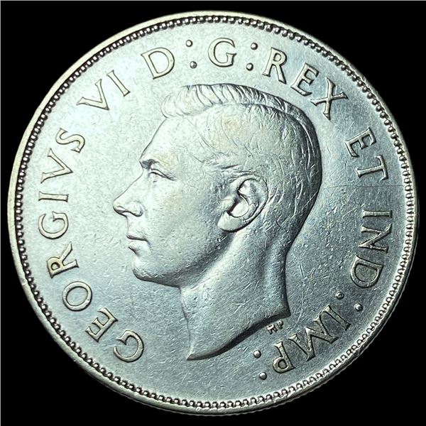 1945 Canada Silver 50 Cents HIGH GRADE