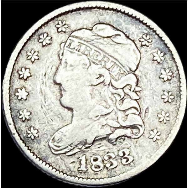 1833 Capped Bust Half Dime LIGHTLY CIRCULATED