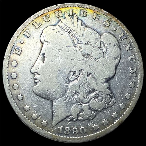 1890-CC Silver Morgan Dollar NEARLY  UNCIRCULATED
