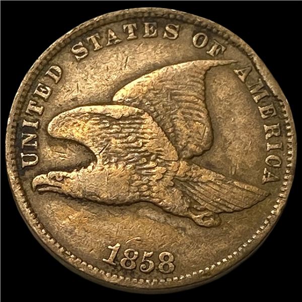 1858 Flying Eagle Cent NEARLY UNCIRCULATED