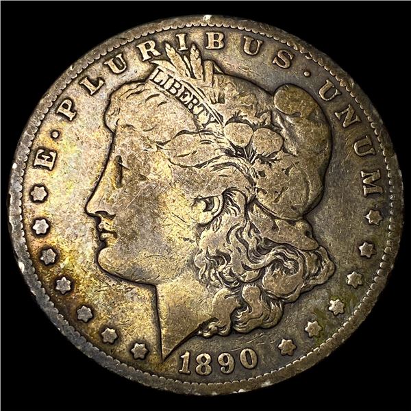 1890-CC Silver Morgan Dollar NEARLY  UNCIRCULATED
