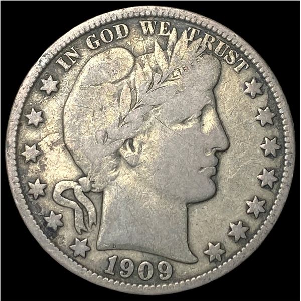 1909 Barber Half Dollar NEARLY UNCIRCULATED