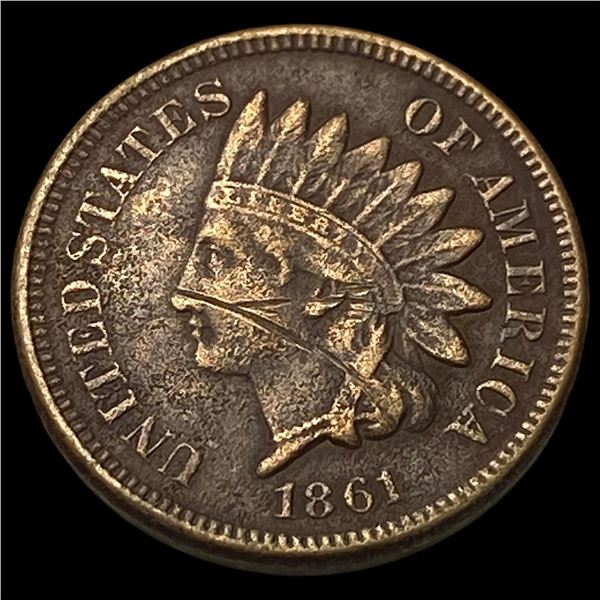 1861 Indian Head Cent NEARLY UNCIRCULATED