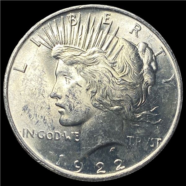 1922 Silver Peace Dollar NEARLY UNCIRCULATED