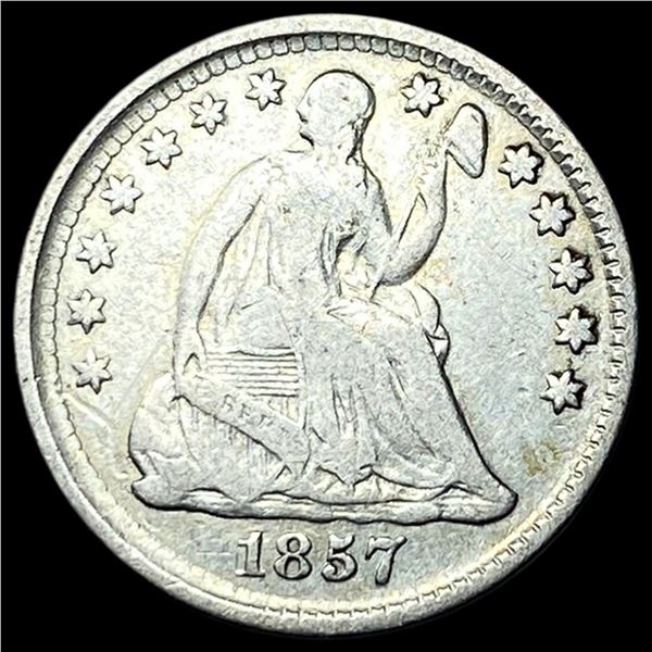 1857 Silver Half Dime NICELY CIRCULATED