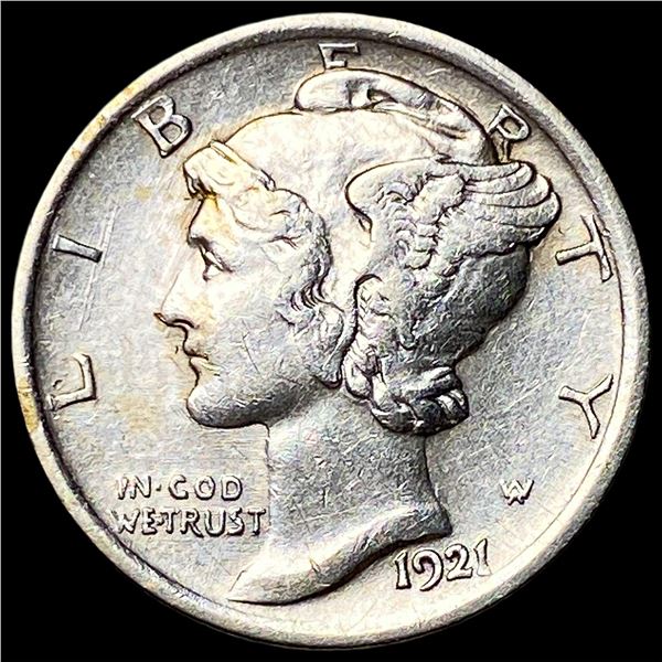 1921 Silver Mercury Dime CLOSELY UNCIRCULATED