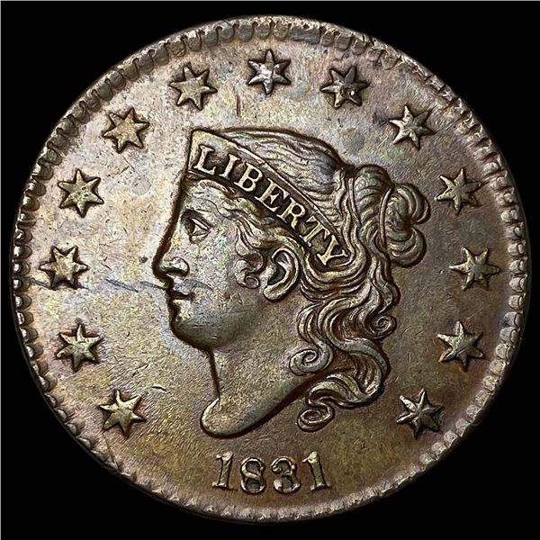 1831 Coronet Head Large Cent CLOSELY  UNCIRCULATED