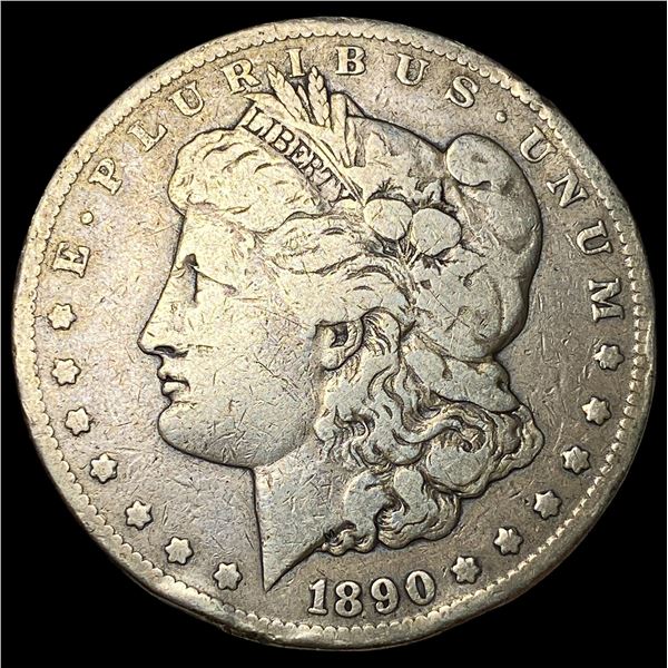 1890-CC Silver Morgan Dollar NEARLY  UNCIRCULATED