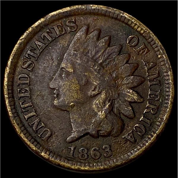 1863 Indian Head Cent NEARLY UNCIRCULATED