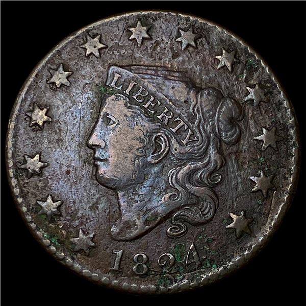 1824 Coronet Head Large Cent LIGHTLY  CIRCULATED