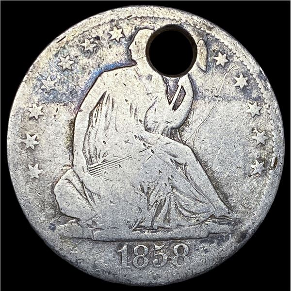 1858-S Seated Liberty Half Dollar NICELY  CIRCULATED
