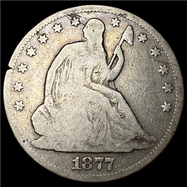 1877 Seated Liberty Half Dollar NICELY  CIRCULATED