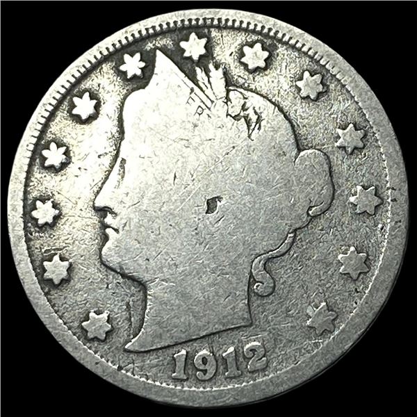 1912-S Liberty Head Nickel NICELY CIRCULATED
