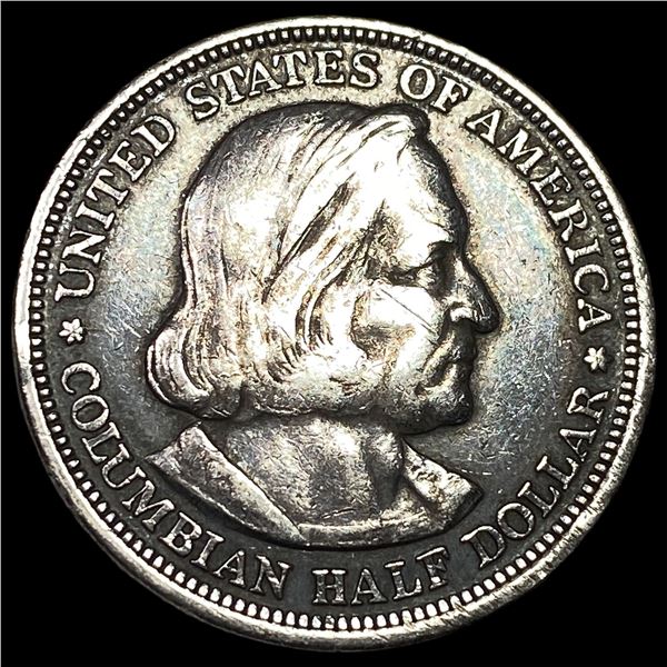 1892 Silver Columbian Half Dollar NEARLY UNCIRCULATED