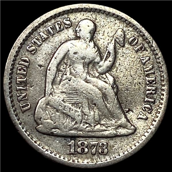 1873-S Seated Liberty Half Dime LIGHTLY CIRCULATED
