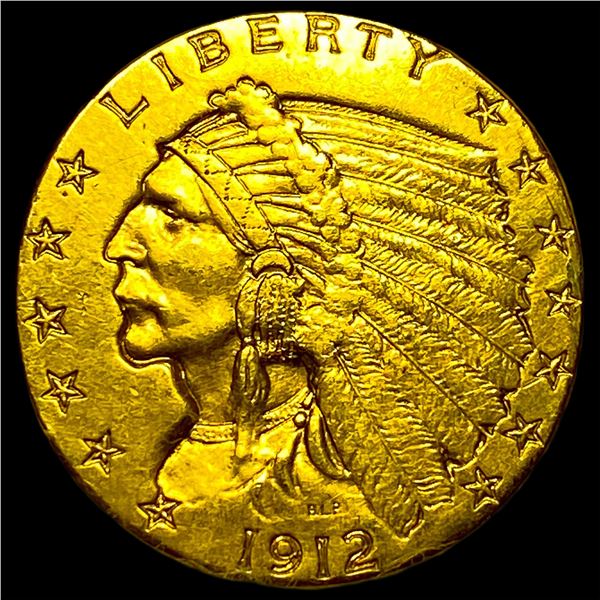 1912 Indian Head $2.5 Gold Quarter Eagle UNCIRCULATED