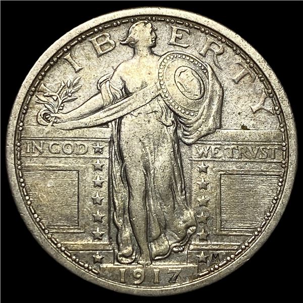 1917 Type 1 Standing Liberty Quarter CLOSELY UNCIRCULATED