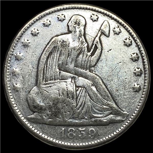 1859-S Silver Half Dollar HIGH GRADE