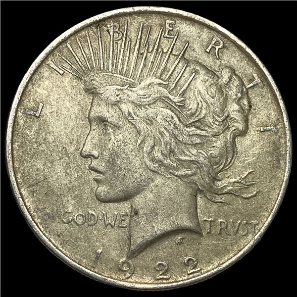 1922 Silver Peace Dollar NEARLY UNCIRCULATED