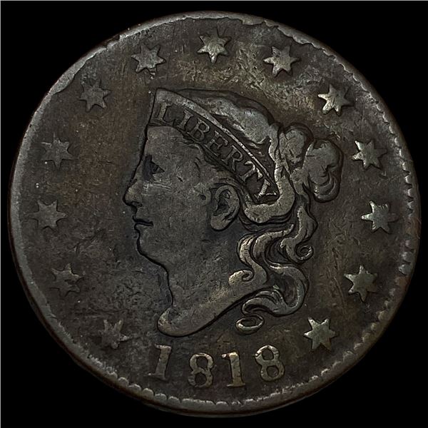 1818 Large Cent LIGHTLY CIRCULATED