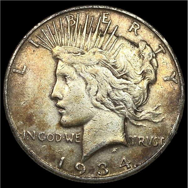 1934-S Peace Silver Dollar NEARLY UNCIRCULATED