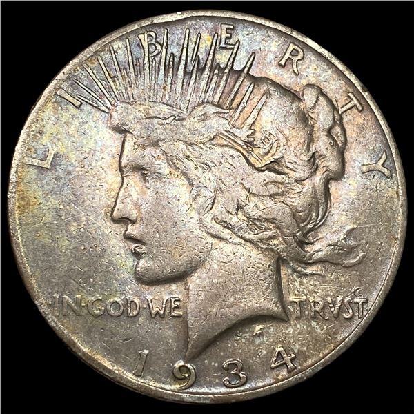 1934-S Silver Peace Dollar LIGHTLY CIRCULATED