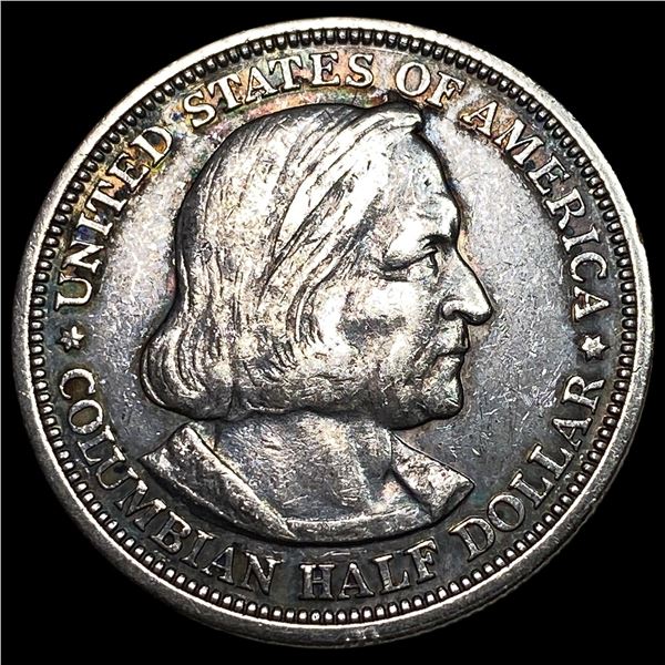 1893 Silver Columbian Half Dollar NEARLY UNCIRCULATED