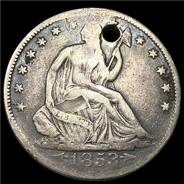 1853 Arrows Seated Liberty Half Dollar HIGH GRADE
