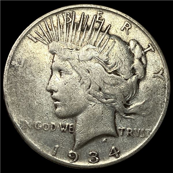 1934-S Peace Silver Dollar LIGHTLY CIRCULATED