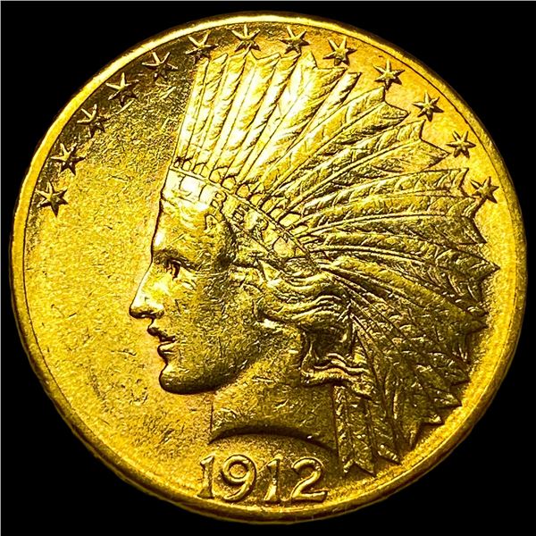 1912 Indian Head $10 Gold Eagle CHOICE BU