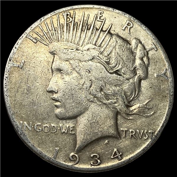 1934 Silver Peace Dollar LIGHTLY CIRCULATED
