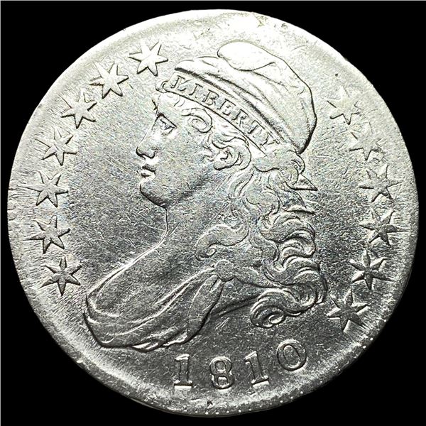 1810 Capped Bust Half Dollar ABOUT UNCIRCULATED