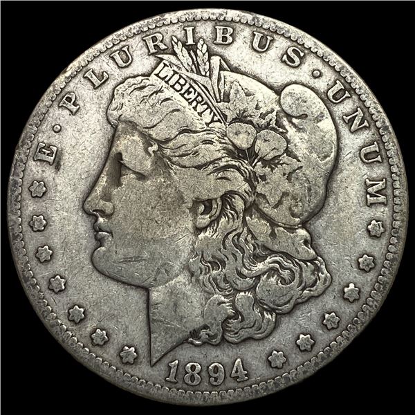 1894-S Silver Morgan Dollar ABOUT UNCIRCULATED