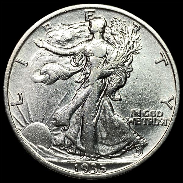 1935-S Silver Walking Liberty Half Dollar ABOUT UNCIRCULATED