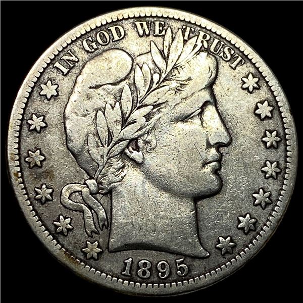1895-S Silver Barber Half Dollar NICELY CIRCULATED