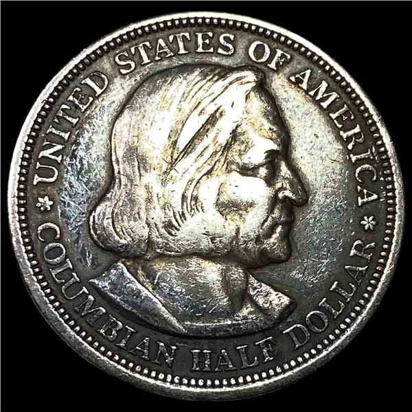 1893 Silver Columbian Half Dollar NEARLY UNCIRCULATED