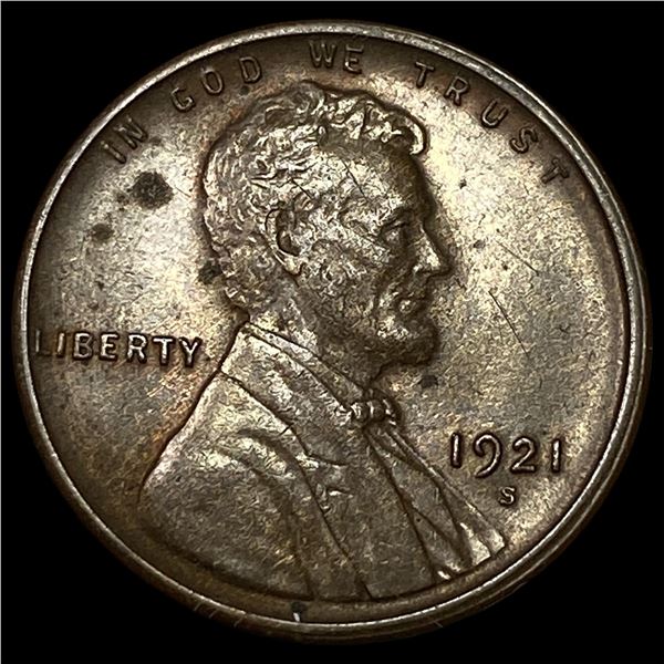 1921-S Lincoln Wheat Cent UNCIRCULATED