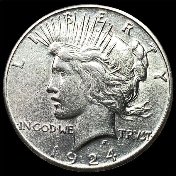 1924-S Silver Peace Dollar CLOSELY UNCIRCULATED