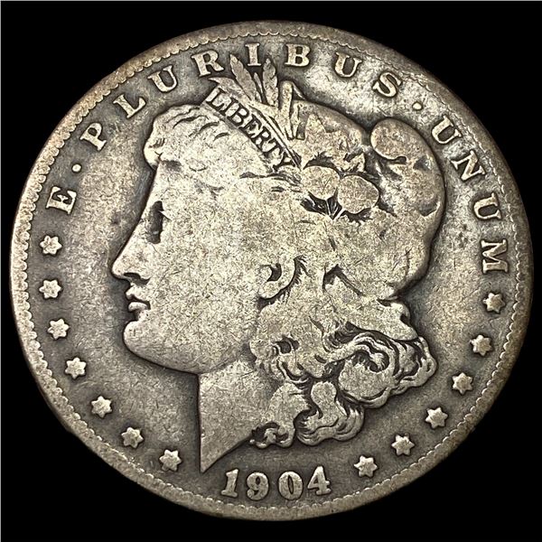 1904-S Silver Morgan Dollar LIGHTLY CIRCULATED