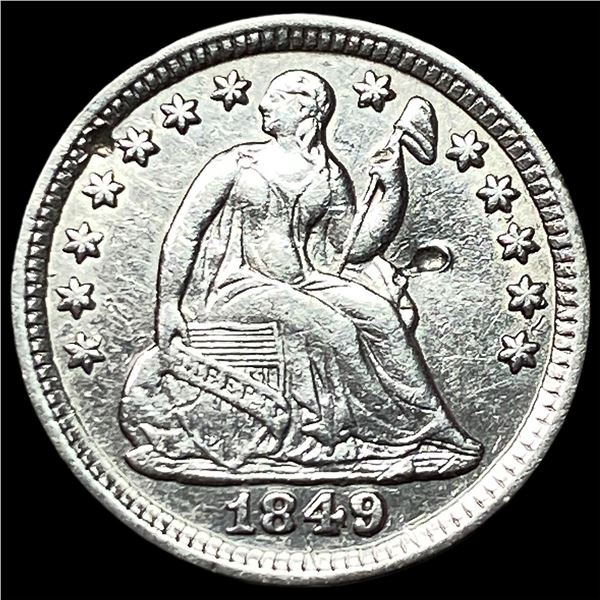 1849 Seated Liberty Half Dime HIGH GRADE