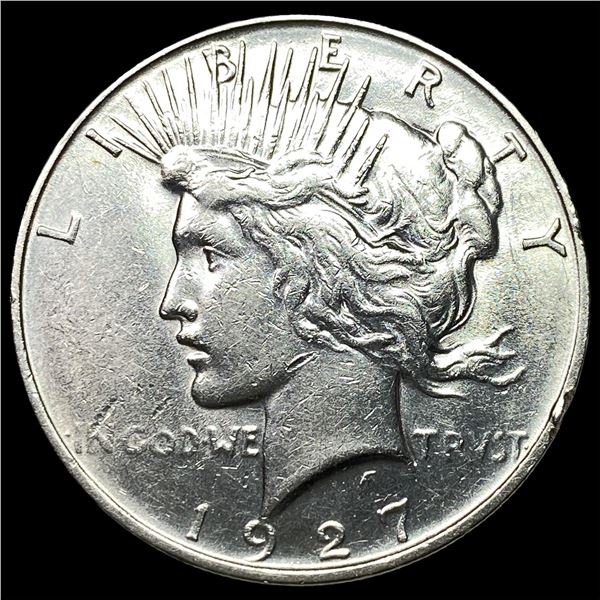 1927-D Peace Silver Dollar ABOUT UNCIRCULATED